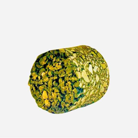 Asphalt Rock Industrial Decor Gray & Yellow Paperweight EUC - Picture 5 of 10